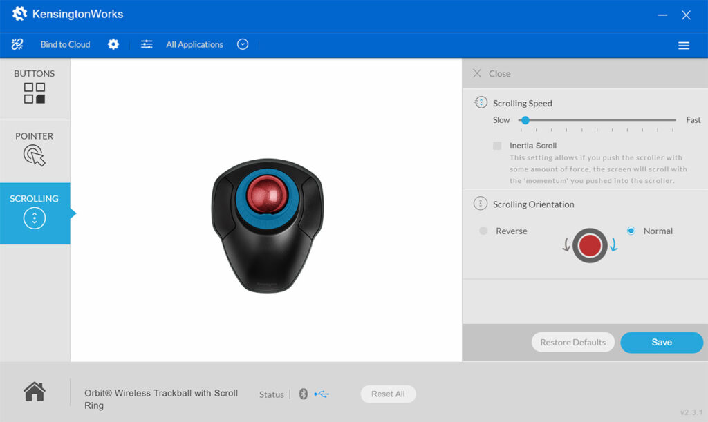 Kensington Orbit Wireless Trackball with Scroll Ring Review MBReviews