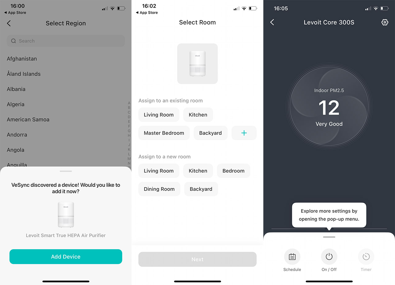 Levoit core shop 300 app