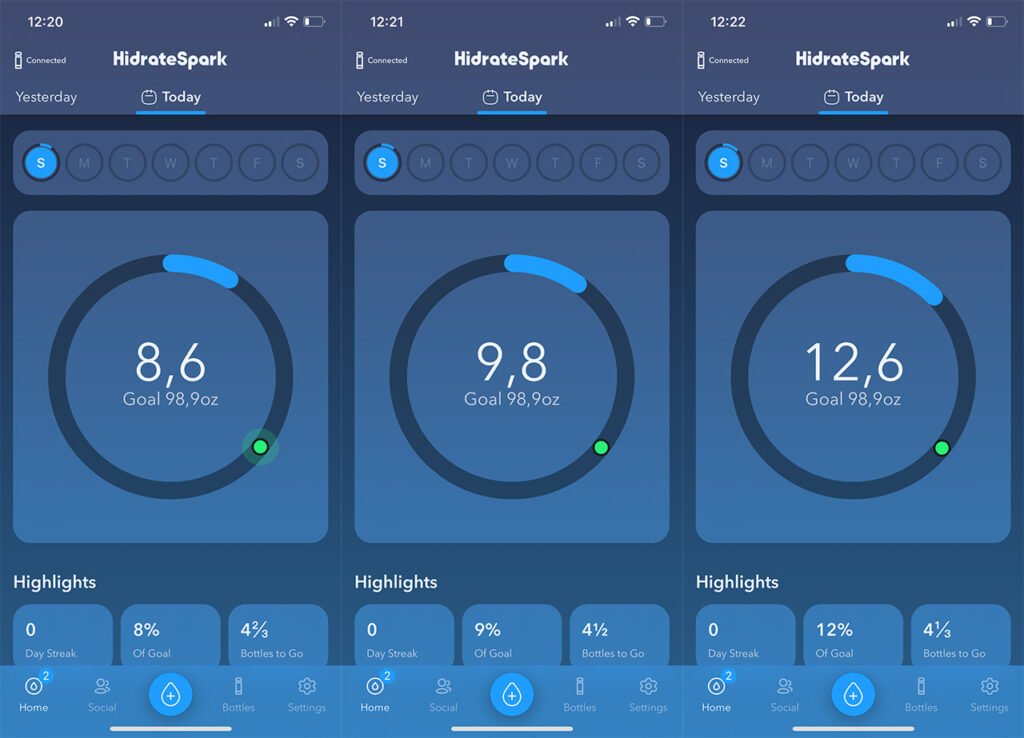 Hidrate Spark 3 Smart Water Bottle Review Holding an entire niche on