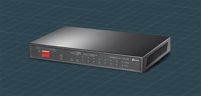 8 port Gigabit Ethernet Switch with PoE, Matte Grey