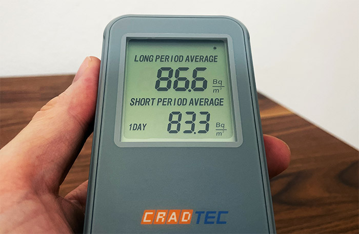  CRADTEC Smart Radon Detector, Radon Detector for Home, Digital  Display, Easy-to-Use, Portable, Only Need 3 AAA Battery, Long and Short  Term Monitor, pCi/L and Bq/m3 Switchable